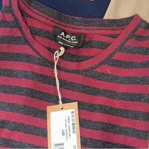 A.P.C red stripe tee!